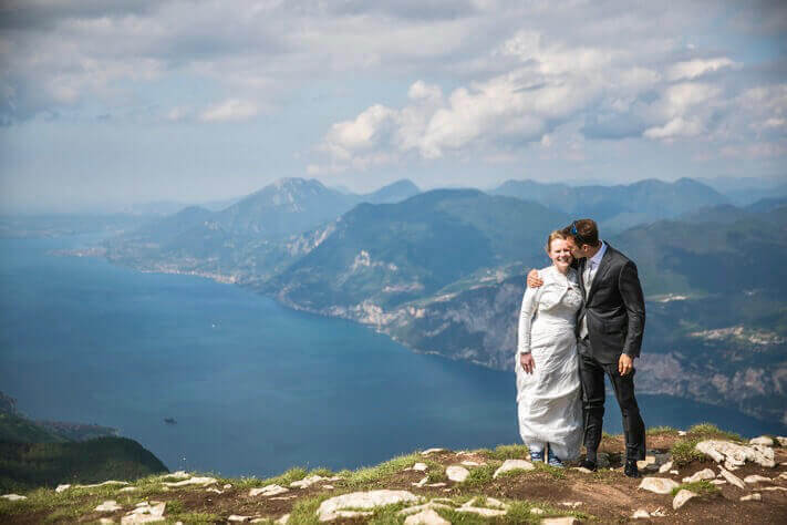 Wedding on Monte Baldo, Malcesine.