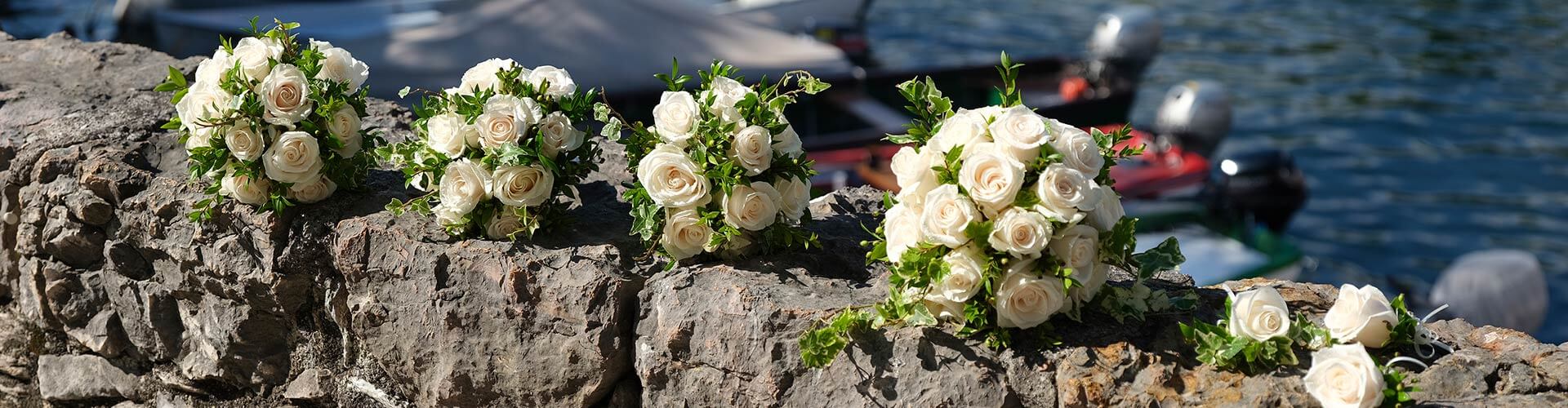 Wedding flowers in Lake Garda
